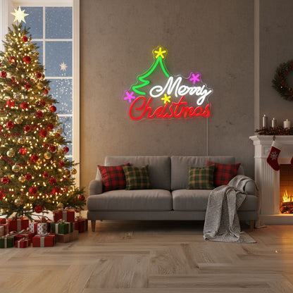 Merry Christmas Events Decor LED Neon Sign