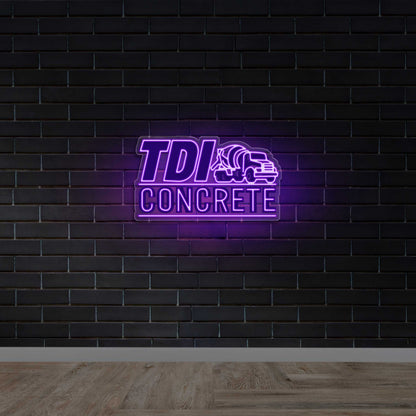TDI Concrete - Premium Neon Artwork