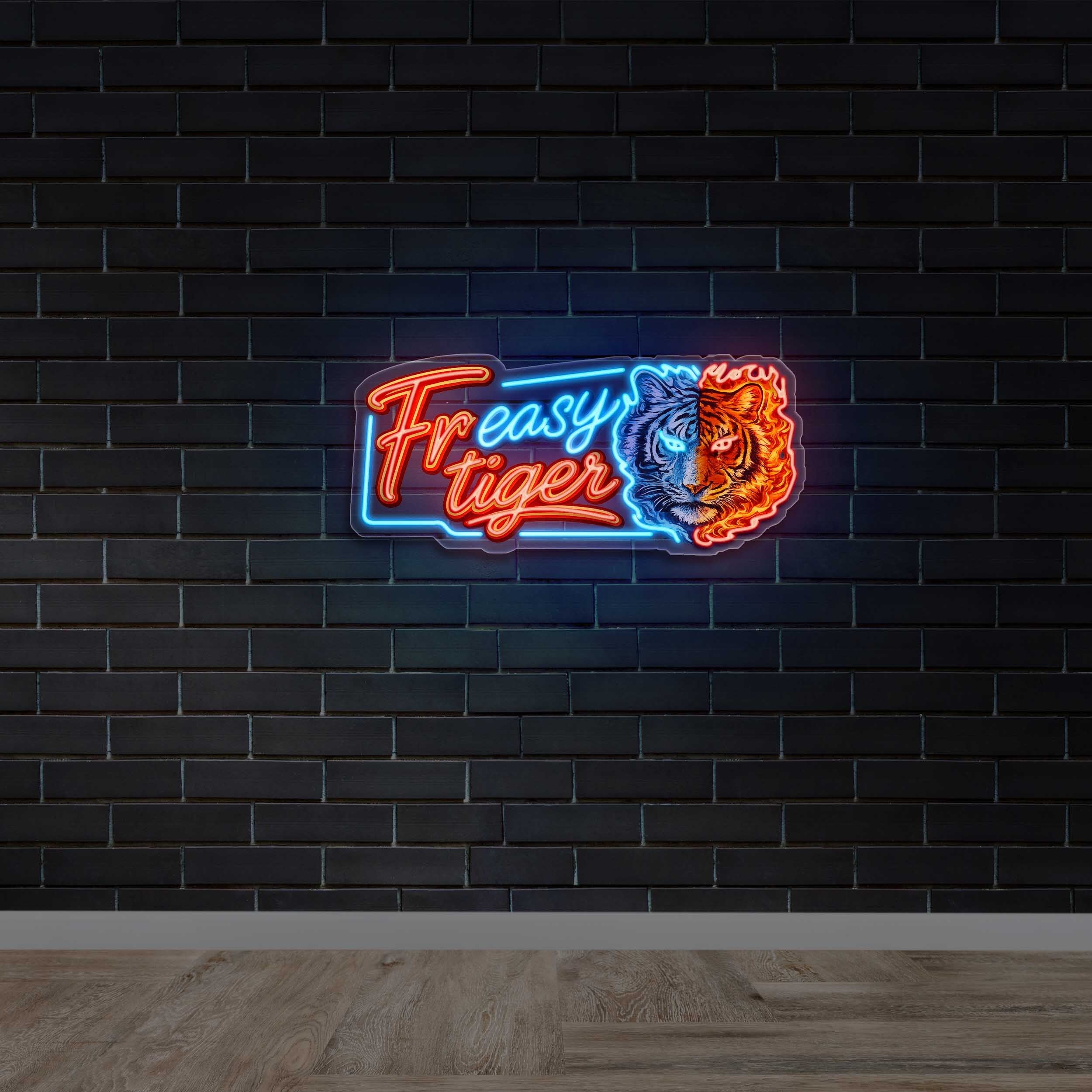 Freasy Tiger - Premium Neon Artwork