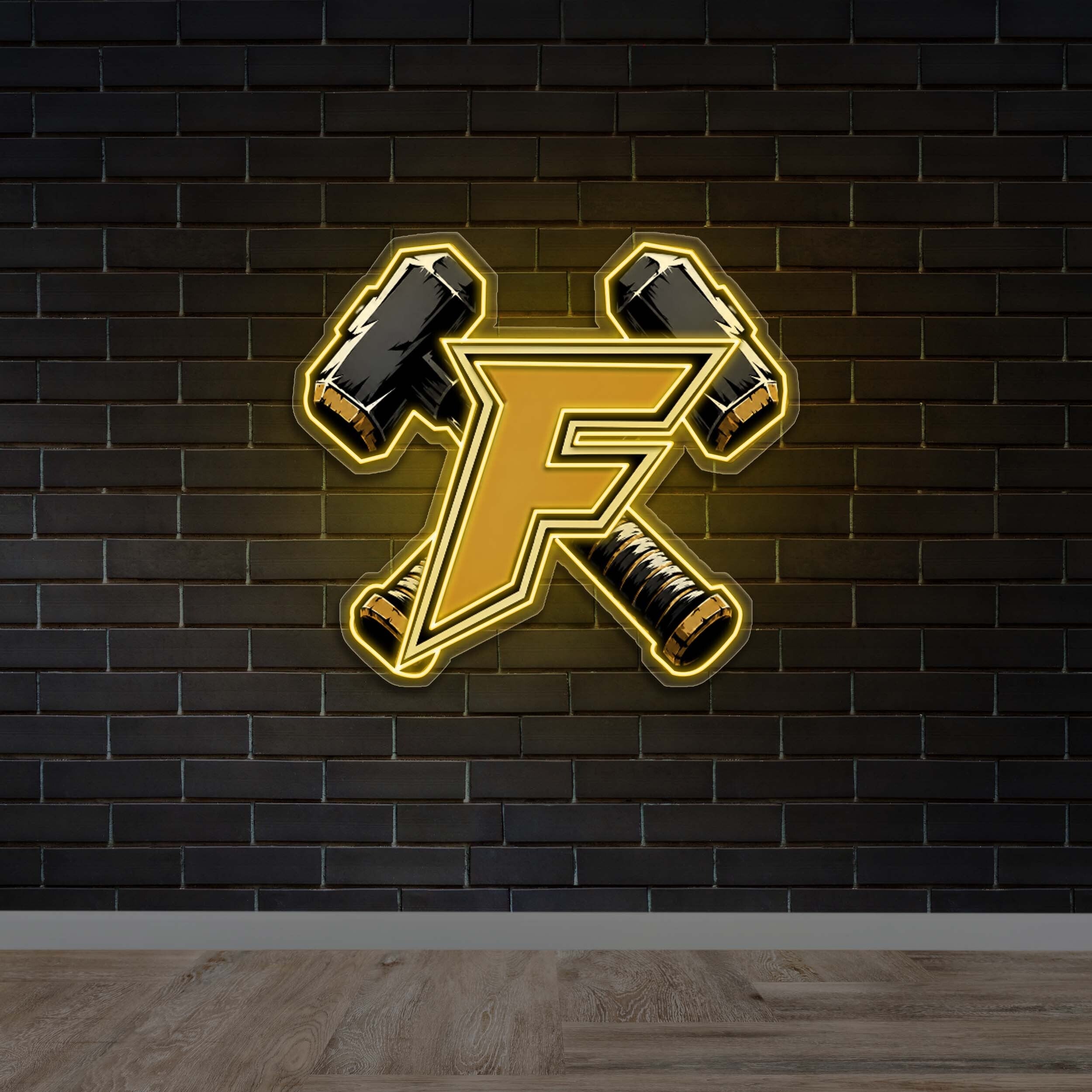 F - Premium Neon Artwork