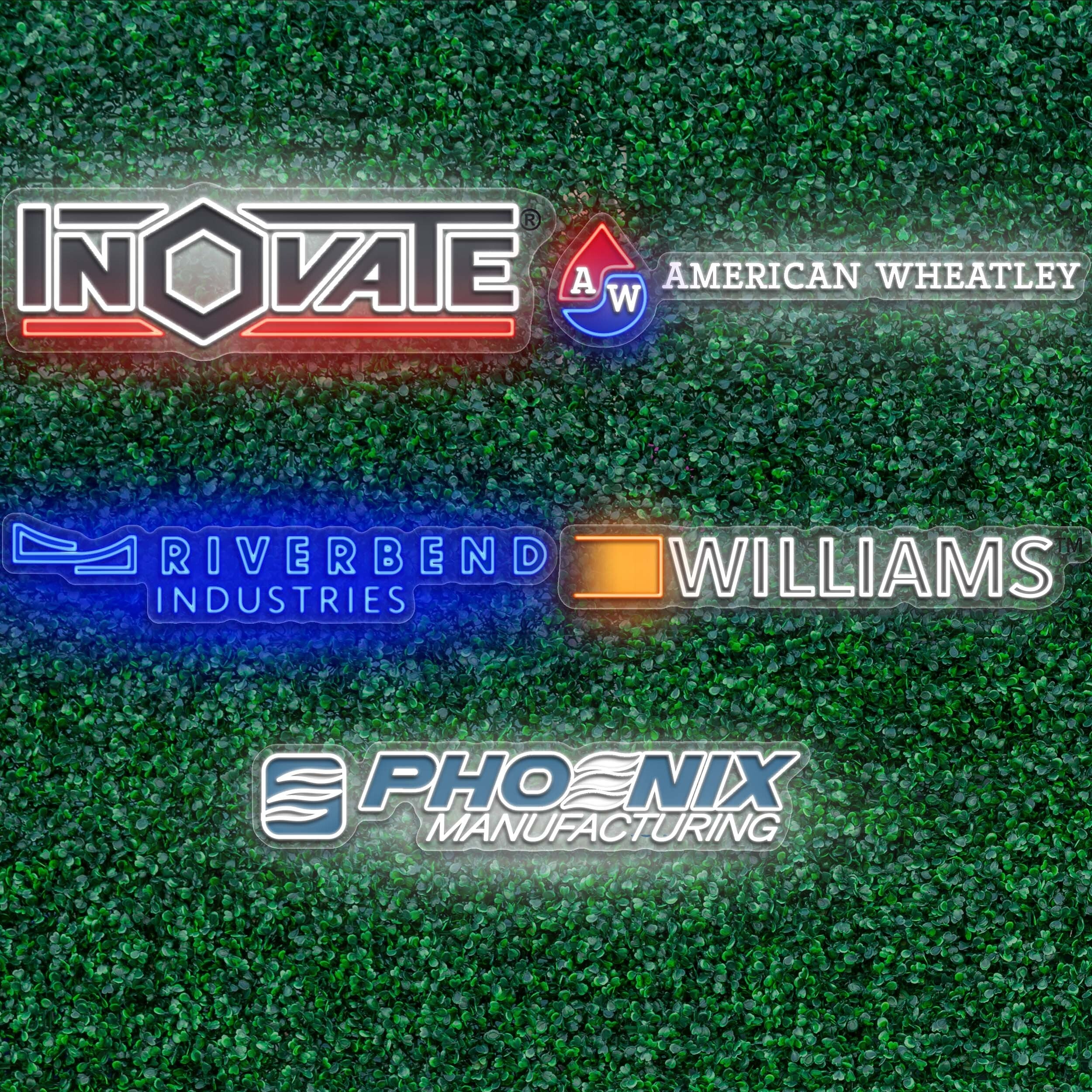 Grass Wall Logo Collection - Premium Neon Artwork