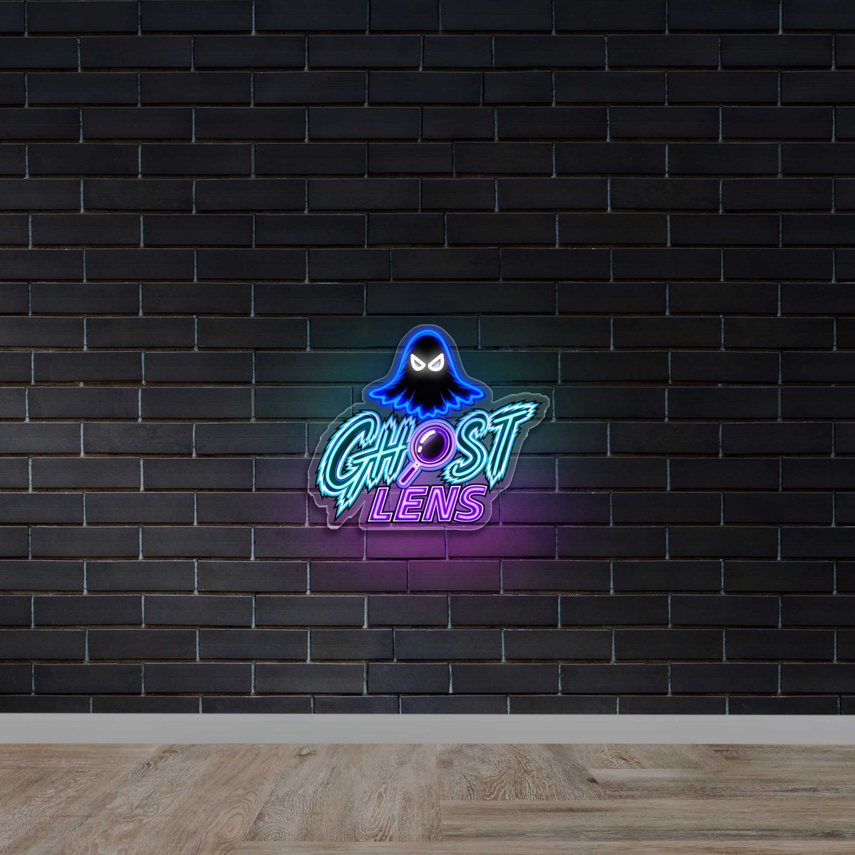 GHOST LENS - Premium Neon Artwork