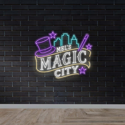 MEL's Magic City - Premium Neon Artwork