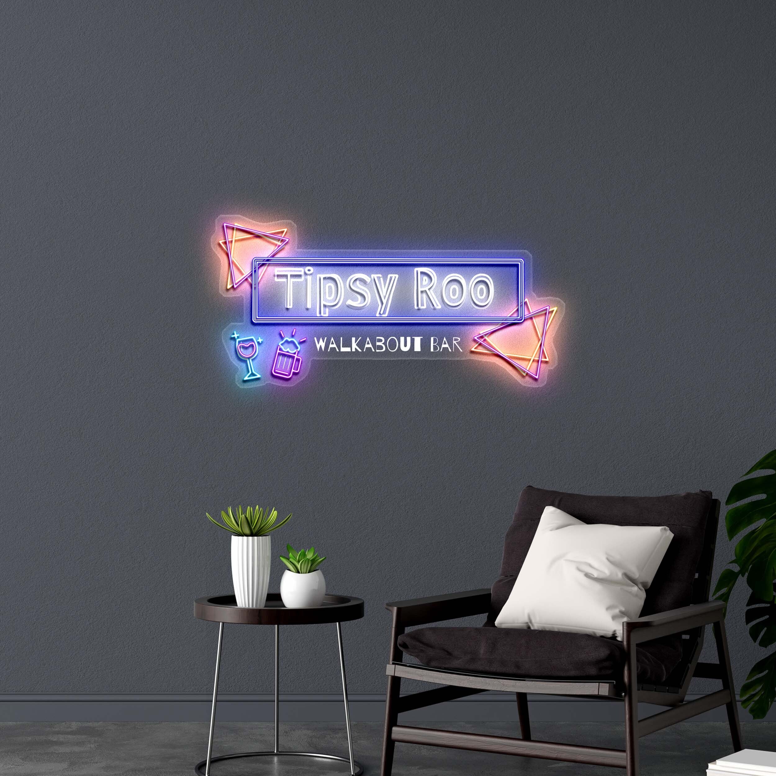 Tipsy Roo WALKABOUT BAR - Premium Neon Artwork