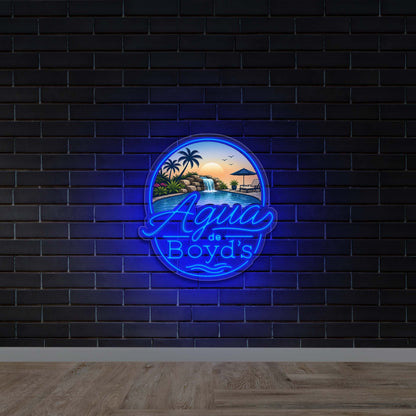 AQUA DE BOYD’S - Premium Neon Artwork