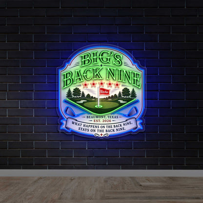 Big's Back Nine - Premium Neon Artwork