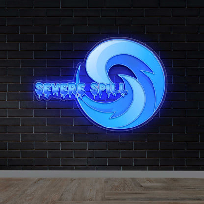 SEVERE SPILL - Premium Neon Artwork