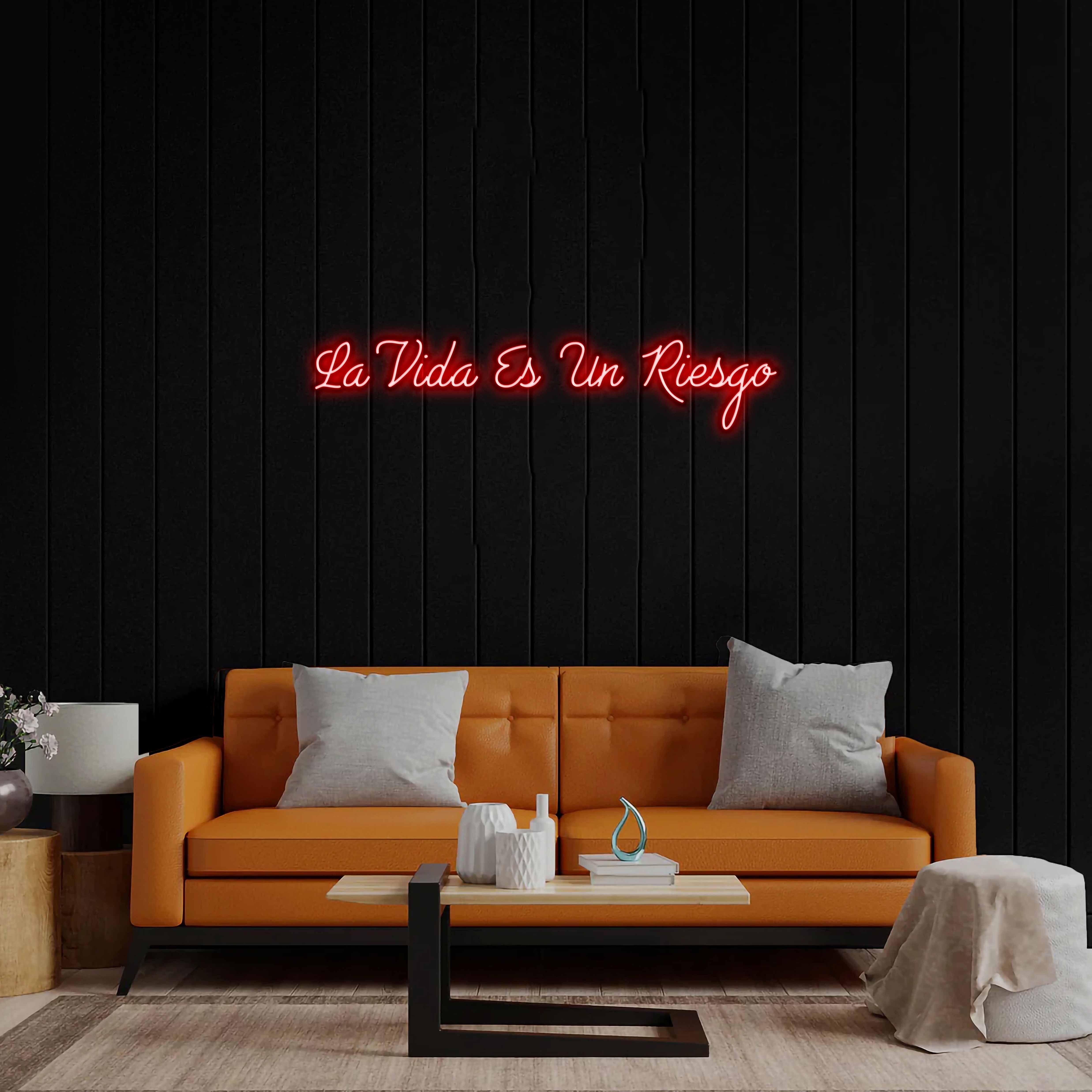 La Vida Es Un Riesgo - Premium Neon Artwork