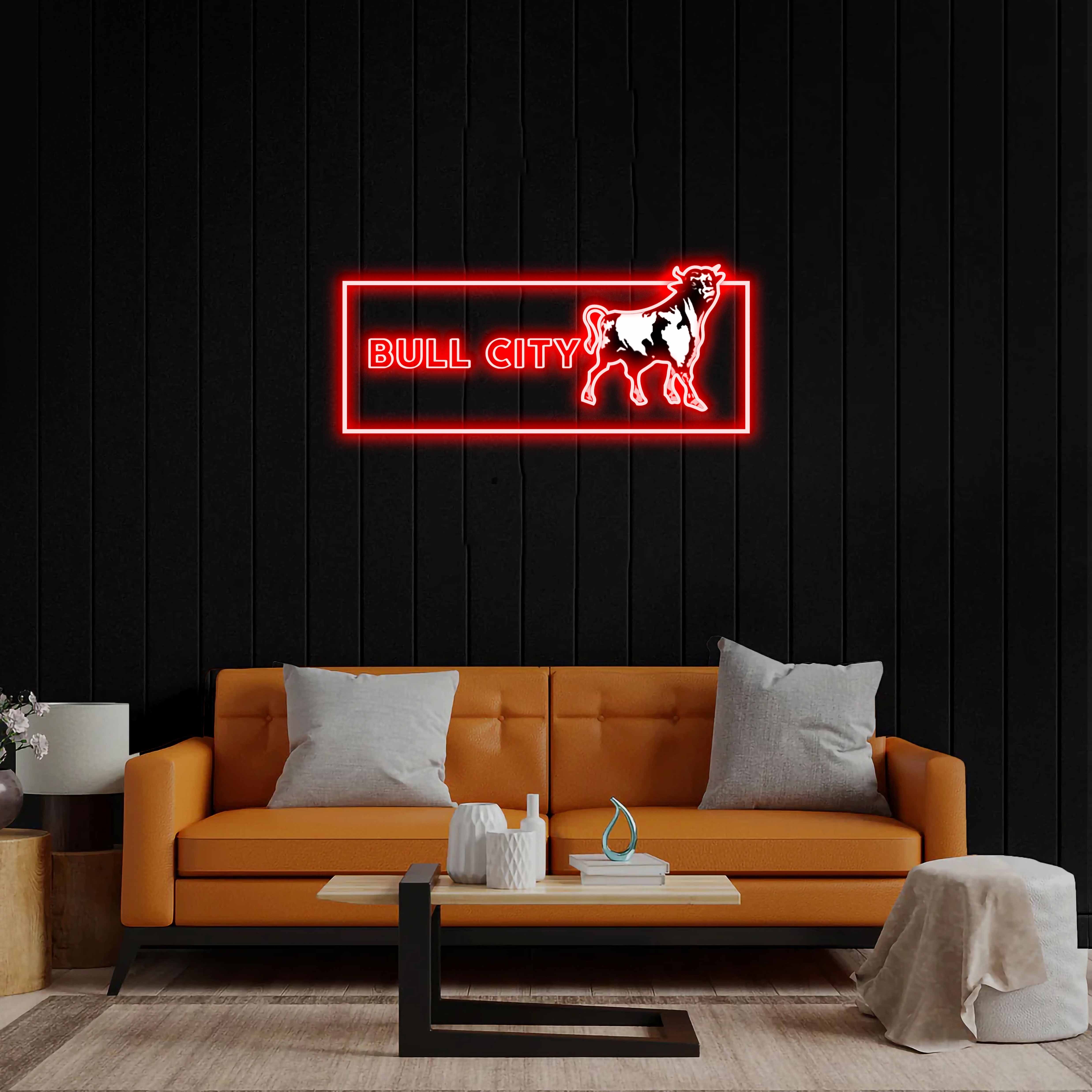 Bull City - Premium Neon Artwork