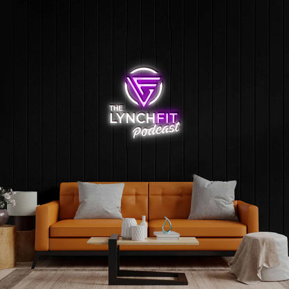 The Lynch Fit Podcast - Premium Neon Artwork