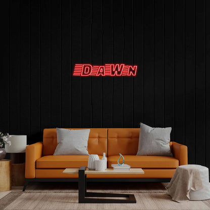 D A W N - Premium Neon Artwork