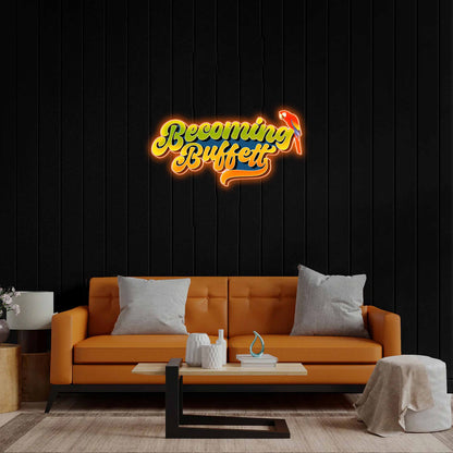 Becoming Buffett - Premium Neon Artwork