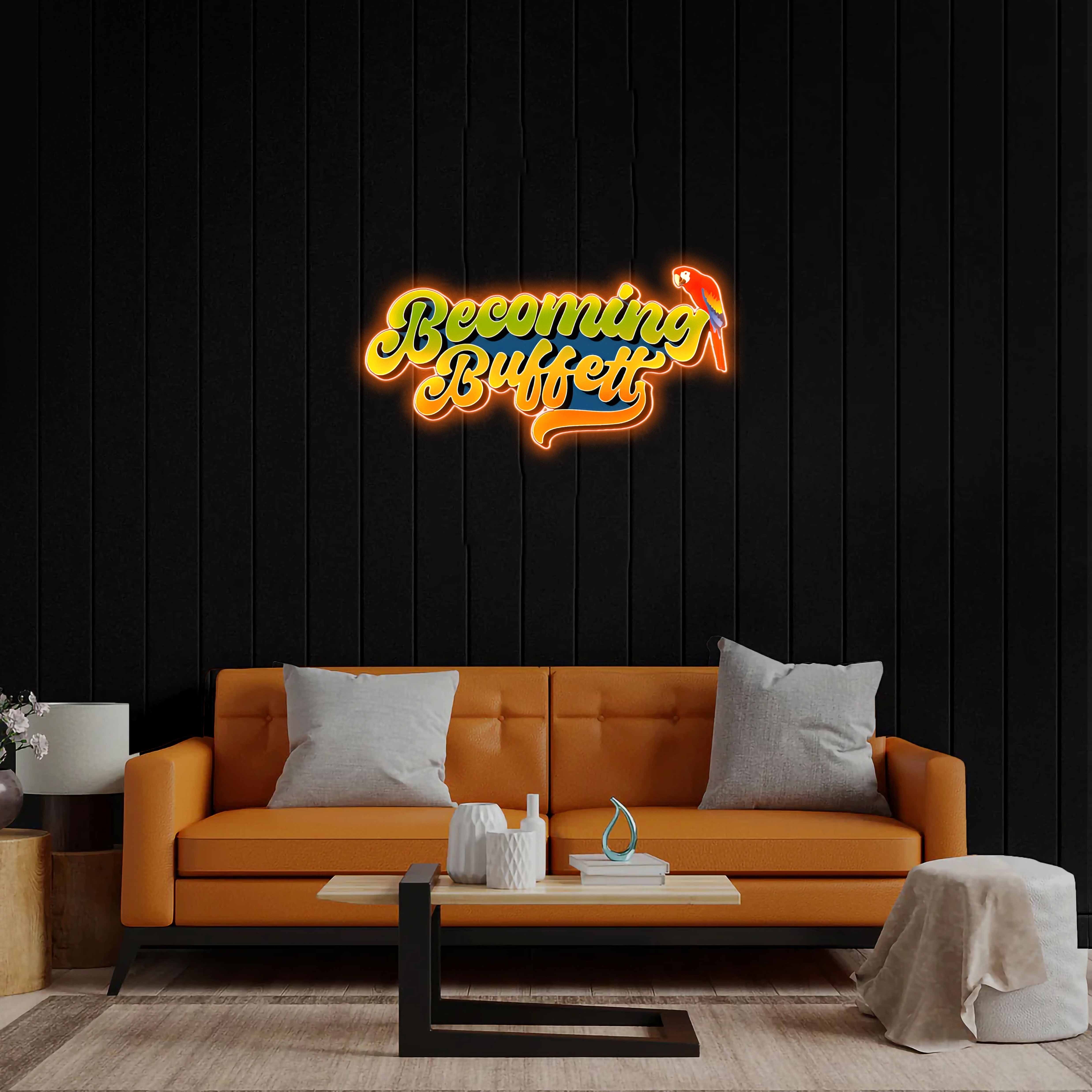 Becoming Buffett - Premium Neon Artwork