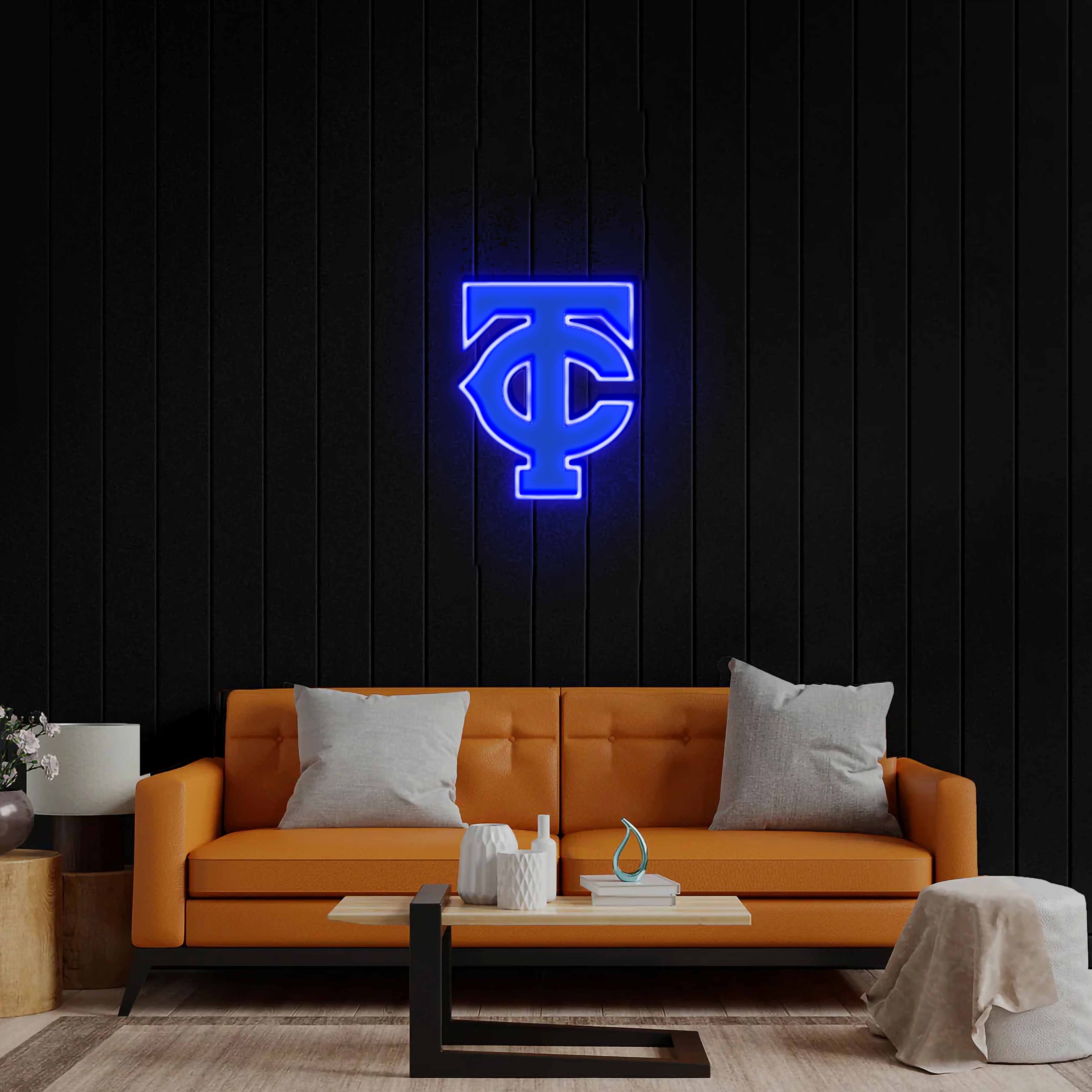 TC Logo - Premium Neon Artwork