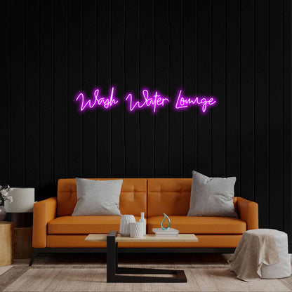 Wash Water Lounge - Premium Neon Artwork