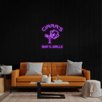 CIRRA'S Bar & Grill - Premium Neon Artwork