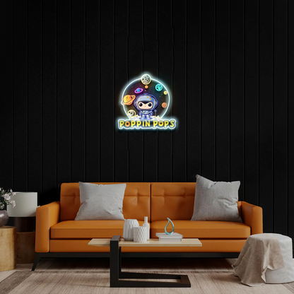 Poppin Pops - Premium Neon Artwork