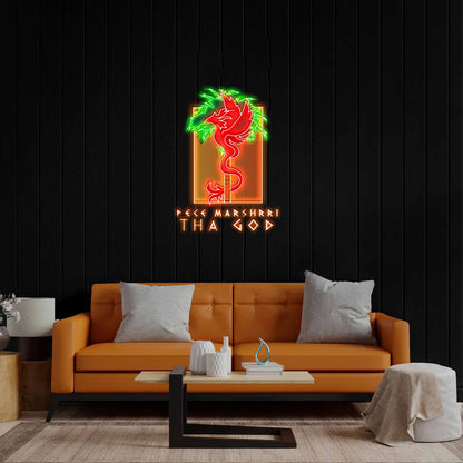 Pece Marshrii Tha God - Premium Neon Artwork