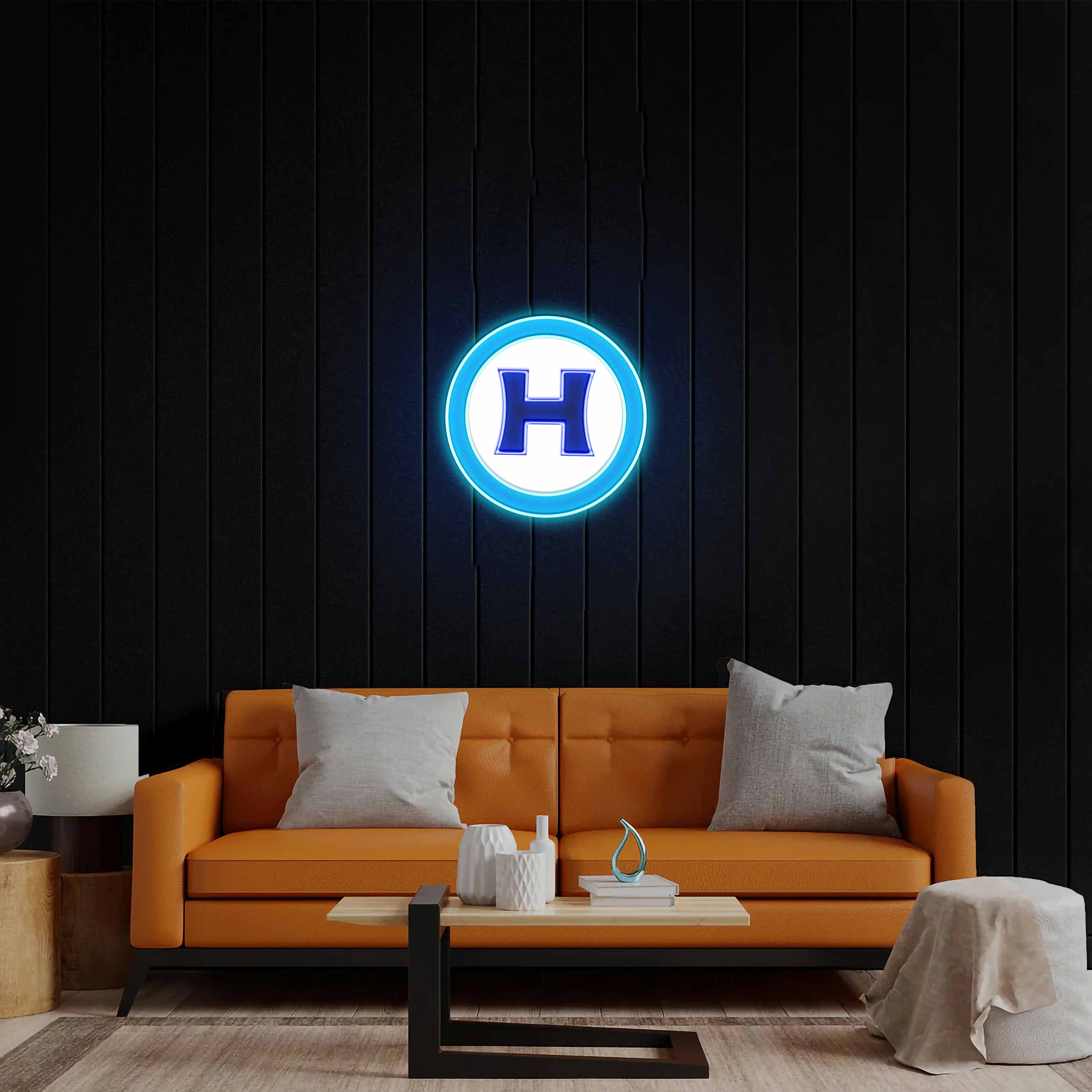 H Logo - Premium Neon Artwork