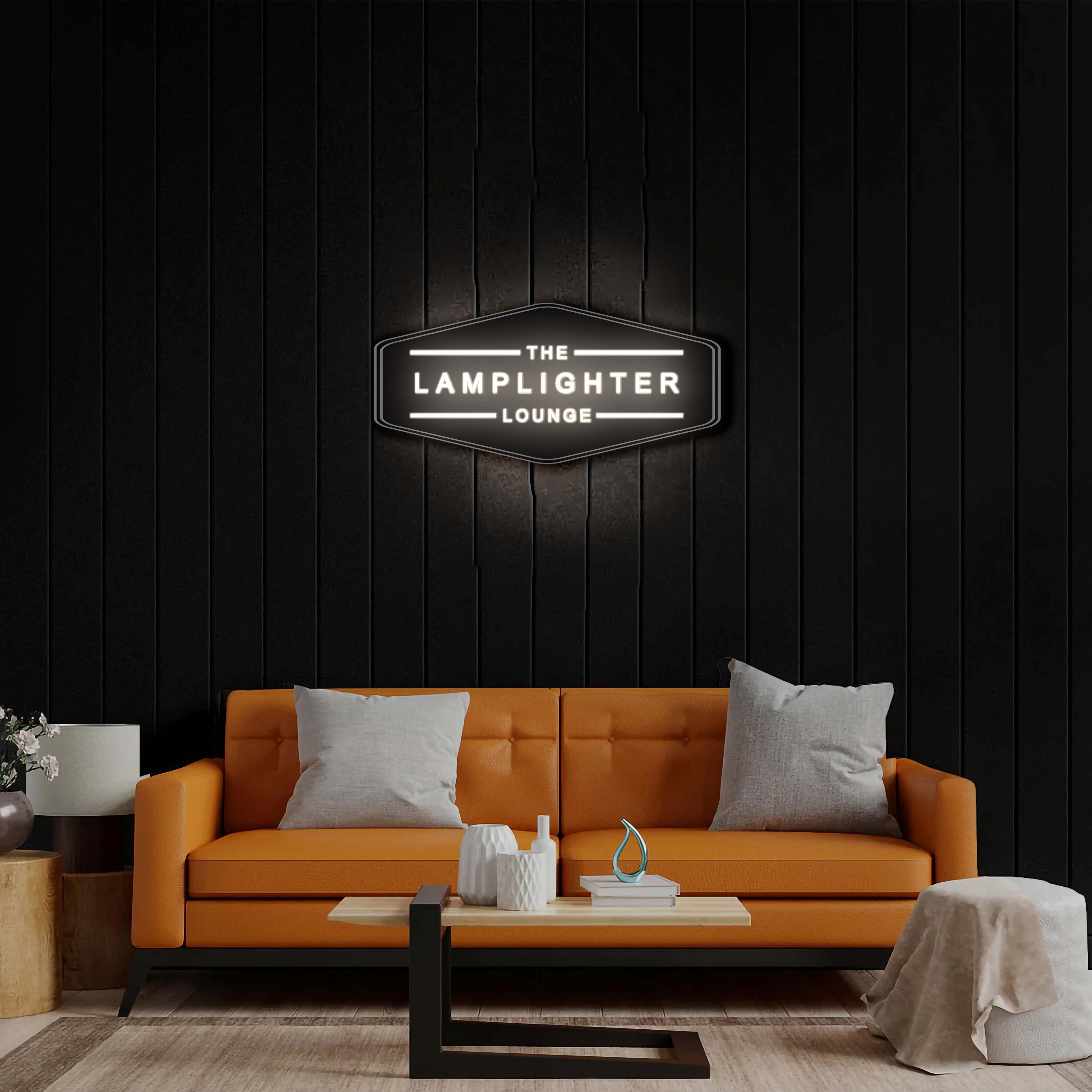 The Lamplighter Lounge - Premium Neon Artwork
