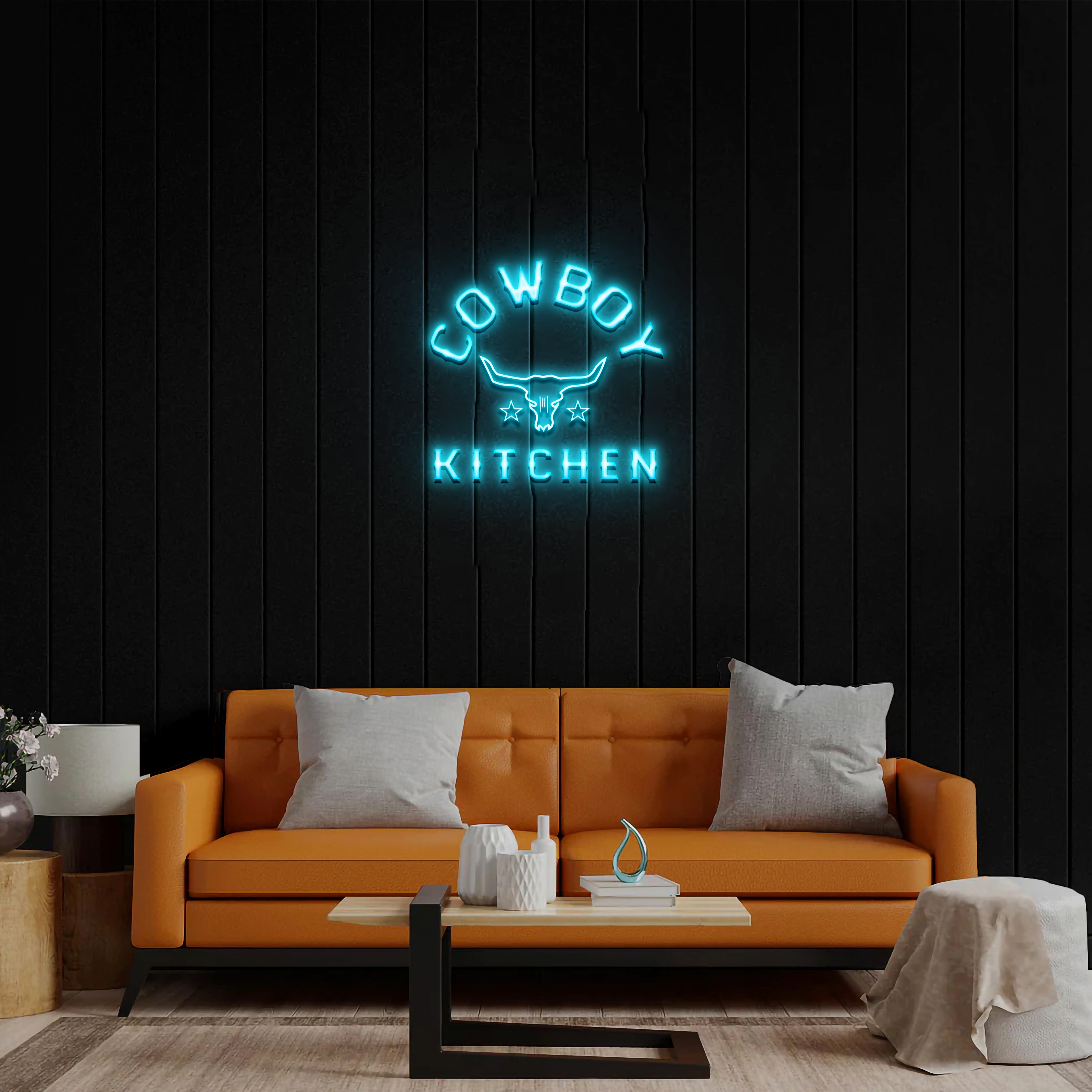 Cowboy Kitchen - Premium Neon Artwork