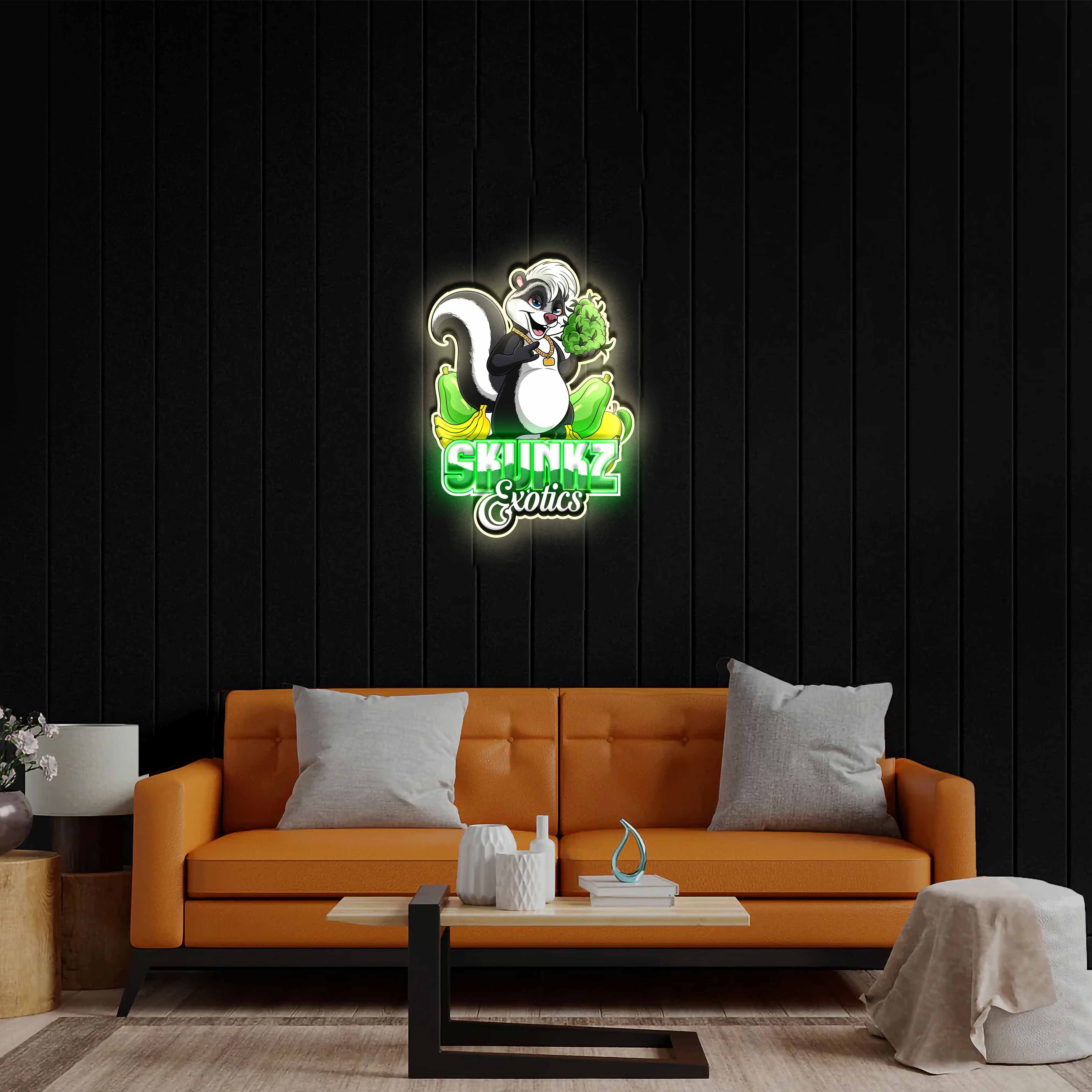 Skunkz Exotics - Premium Neon Artwork