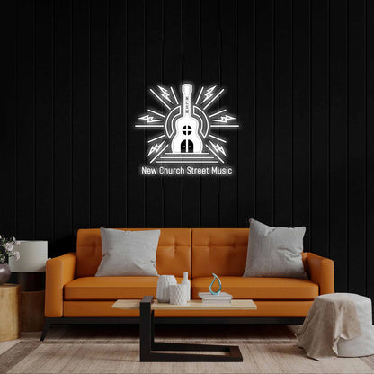 New Church Street Music - Premium Neon Artwork