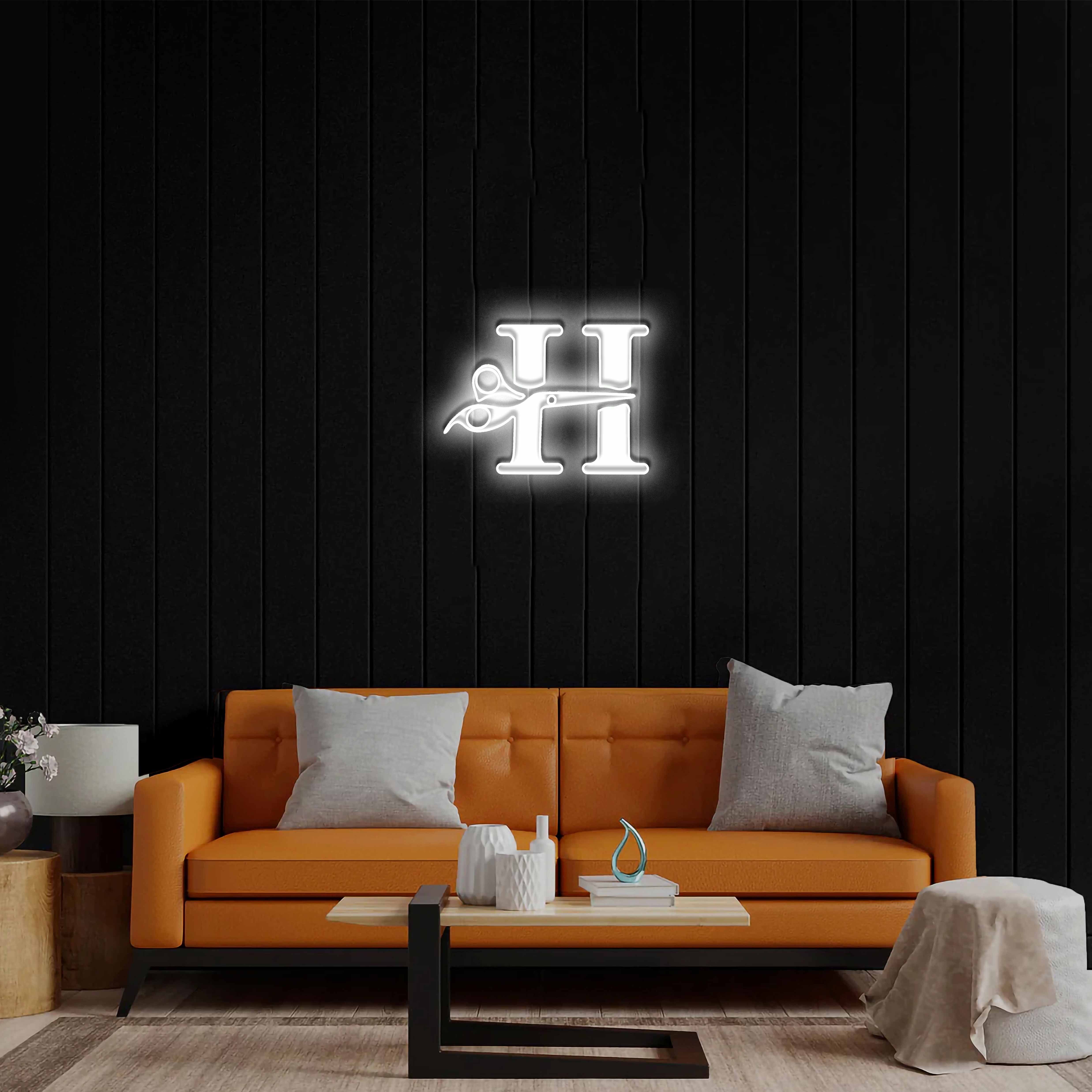 H Logo - Premium Neon Artwork