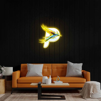 P Logo - Premium Neon Artwork