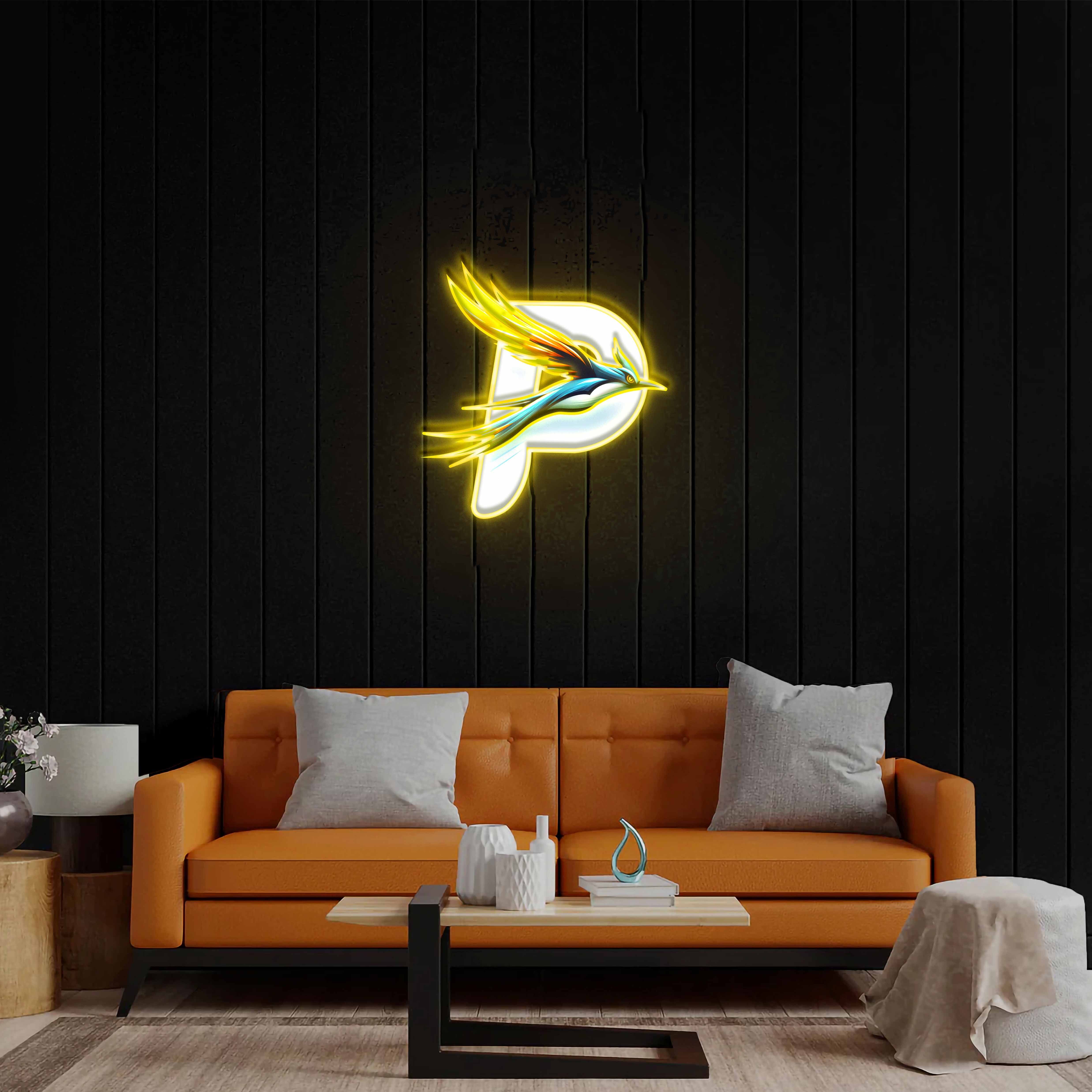 P Logo - Premium Neon Artwork