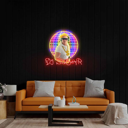 DJ SUGAR - Premium Neon Artwork