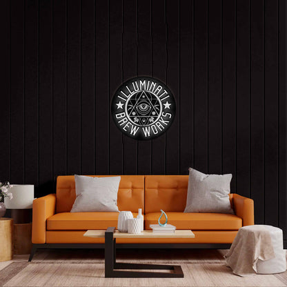 ILLUMINATI BREW WORKS - Premium Neon Artwork