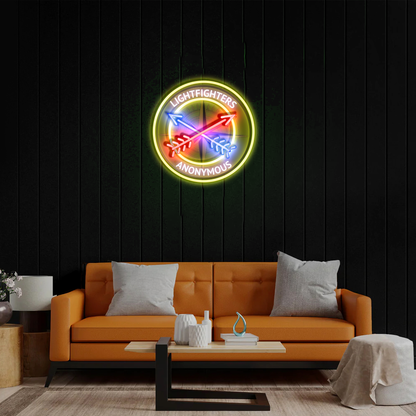 Lightfighters Anonymous - Premium Neon Artwork