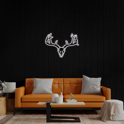 Deer Head Logo - Premium Neon Artwork