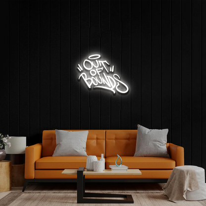 Out of Bounds - Premium Neon Artwork