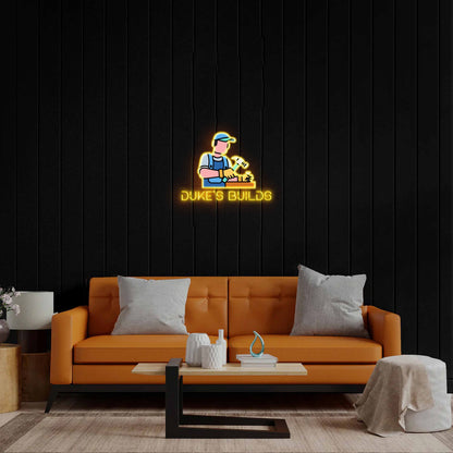 Duke's Builds - Premium Neon Artwork