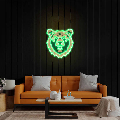 Bear Logo - Premium Neon Artwork