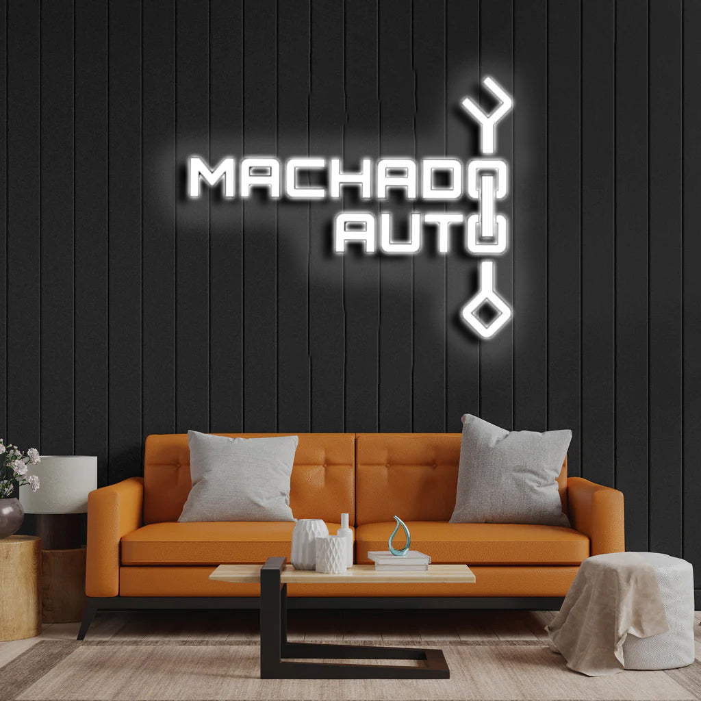 Machado Auto - Premium Neon Artwork