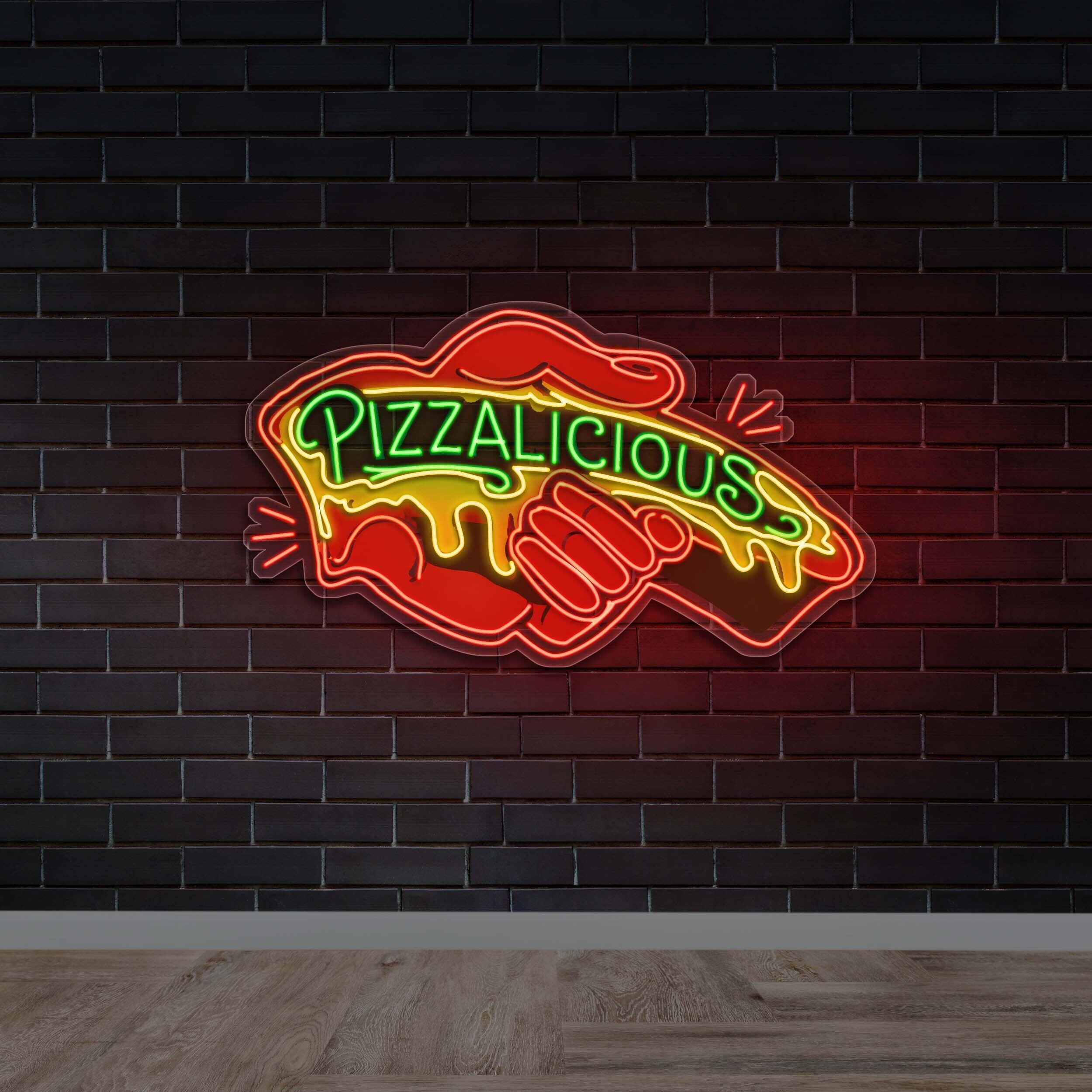 Pizzalicious - Premium Neon Artwork