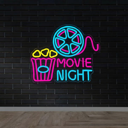 Movie Night Home Decor LED Neon Sign