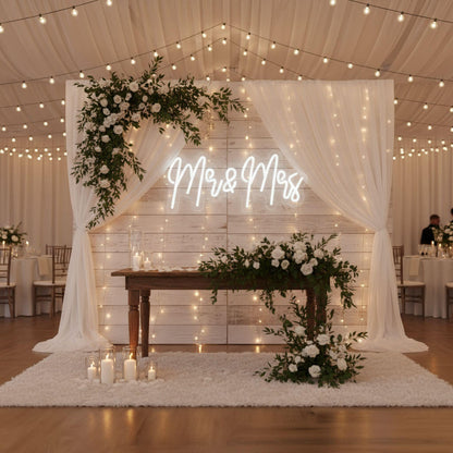 Mr & Mrs Wedding LED Neon Sign