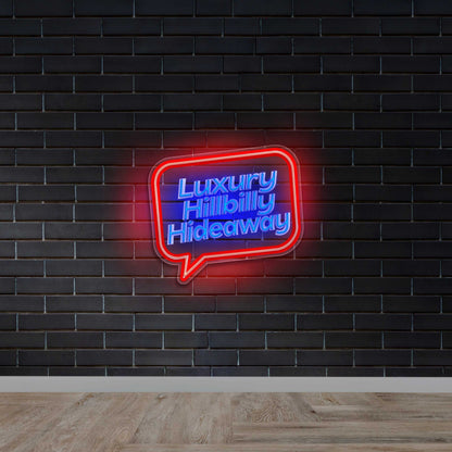 Luxury Hillbilly Hideaway - Premium Neon Artwork