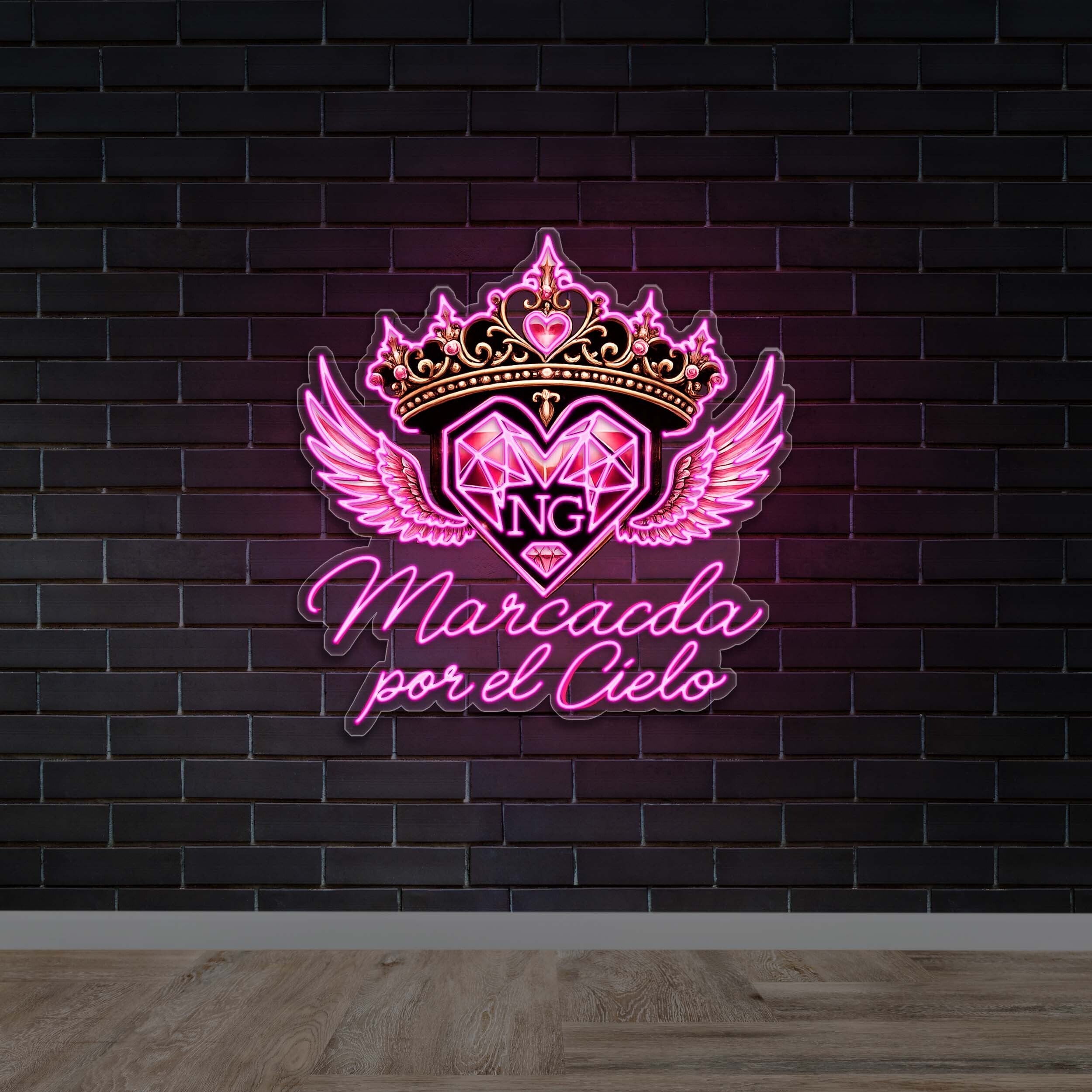 Marcada por el Cielo - Premium Neon Artwork