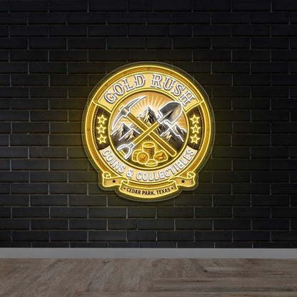 Gold Rush - Premium Neon Artwork