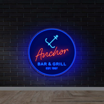 Anchor Bar & Grill - Premium Neon Artwork