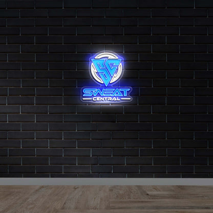 Sweat Central Logo – Premium Neon Artwork
