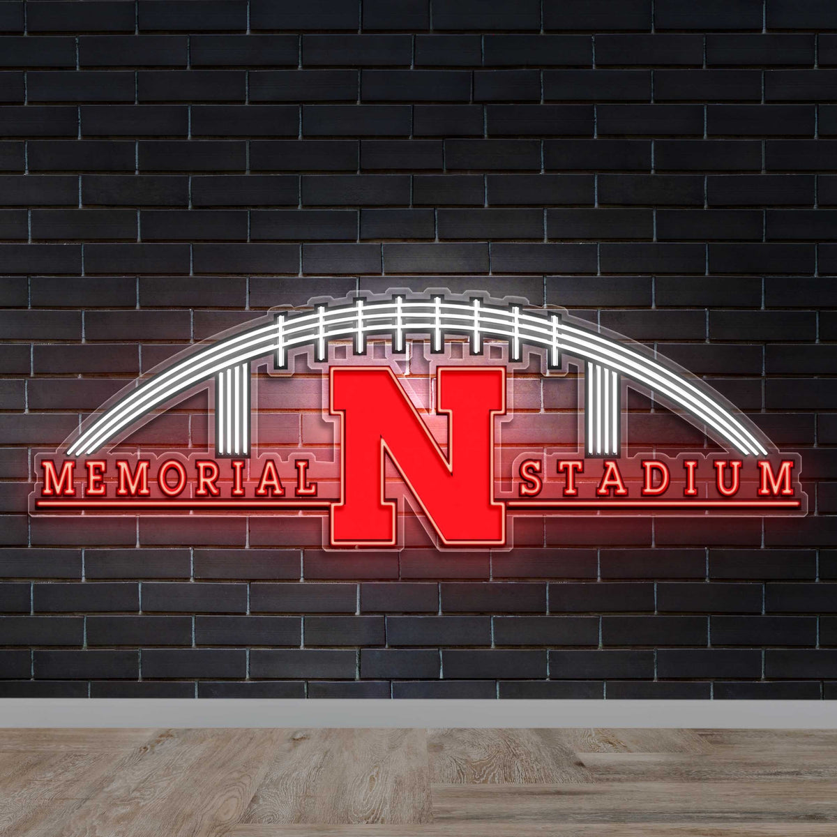 Memorial Stadium - Premium Neon Artwork