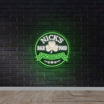 Nick's Bar & Food Plymouth NH - Premium Neon Artwork