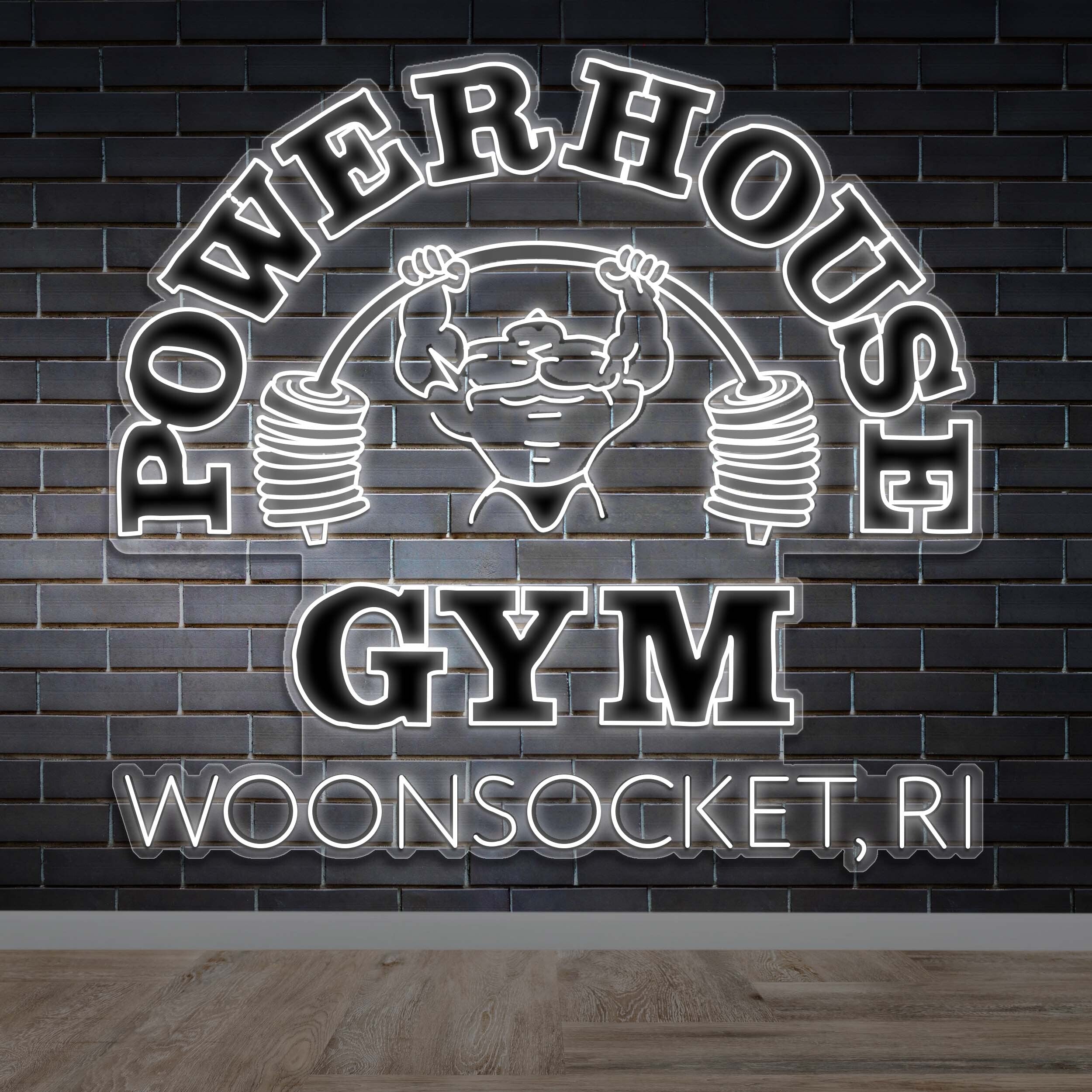 POWERHOUSE GYM - Premium Neon Artwork