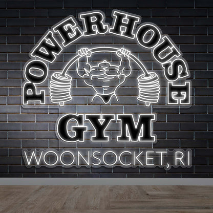 POWERHOUSE GYM - Premium Neon Artwork